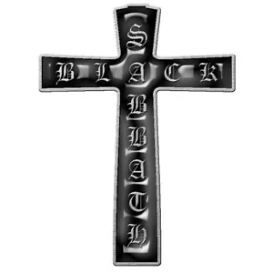BLACK SABBATH - CROSS LOGO - HIGH QUALITY METAL BADGE/BROOCH - OFFICIAL ITEM - Imagen 1 de 6