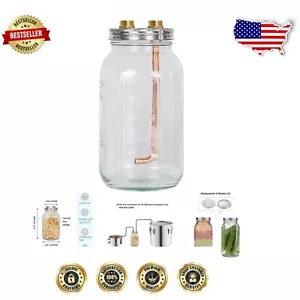 Upgrade Your Destillation with 64 Oz Mason Jar Thumper Kit for Whiskey & Brandy - Bild 1 von 9