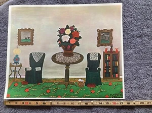 Victorian Interior (Horace Pippin) Lithograph Print - Picture 1 of 3