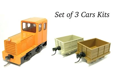 On30/Oe Scale Aru-Model Mine Diesel Locomotive & Open Wagons Kit 0e Narrow Gauge - Image 1 of 4