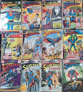 Superman DC Comics 1965-1972 12 Stück - Bild 1 von 12