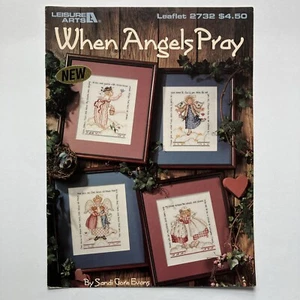 Leisure Arts Leaflet 2732 When Angels Pray Cross Stitch Pattern Sandi Gore Evans - Picture 1 of 2