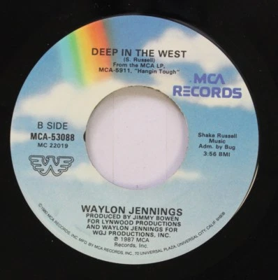 Country 45 Waylon Jennings - Foncé IN The West / Fallin' Sortie Sur MCA - Photo 1/2