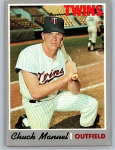 1970 Topps Baseball Chuck Manuel Rookie Minnesota Twins #194 - Picture 1 of 2