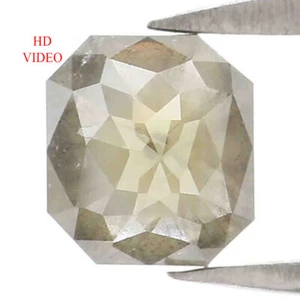 0.68 CT Natural Loose Radiant Shape Diamond 5.30 MM Grey Color Diamond LQ7485 - Picture 1 of 8