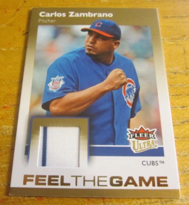 Carlos Zambrano 2007 Ultra Feel the Game Materials #CZ Card MLB Chicago Cubs - Image 1 of 2