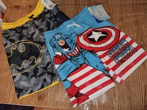 (2) Batman & Captain America Jungen Jugend Kinder Badehose Unterteil Größe S & 7.SKU319 - Bild 1 von 7