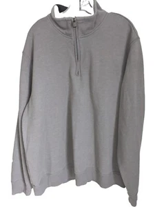 Arrow Men's XXL Gray 1/4 Zip Jacket Cotton Polyester Raglan Sleeve PreOwned - Picture 1 of 7