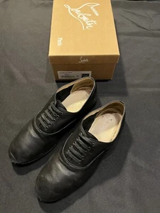 CHRISTIAN LOUBOUTIN DRESS SHOES ALFRED FLAT NAPPA LEATHER SZ 43 US 10 AUTHENTIC - Picture 1 of 24