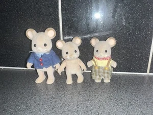 Sylvanian Families Fielding Mouse Family 3 X Figures - Picture 1 of 1