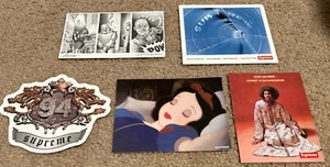 LOT of 5 Supreme Stickers Snow White Alice Coltrane Pow Tunnel 1994 SHIPS FREE! - Picture 1 of 9