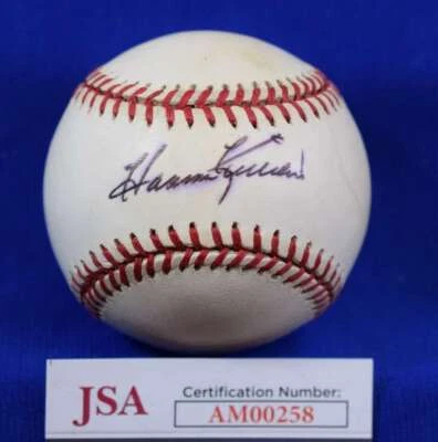 Harmon Killebrew JSA Cert Autograph American League OAL Signed Baseball 4 - Image 1 of 2