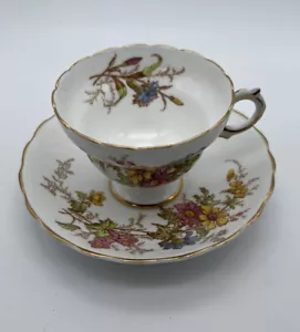 Vintage Rosina Tea Cup and Saucer Bone China Made in England Model 4867 - Picture 1 of 9