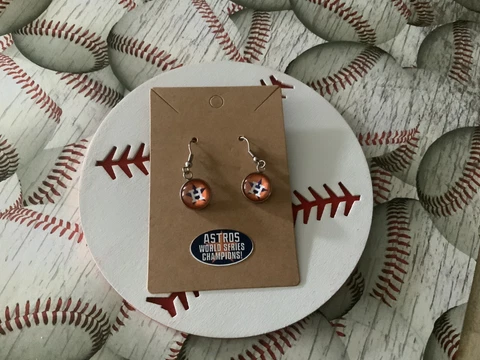 Houston Astros Dangle Earrings Cover