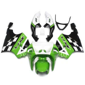 Kit de carenados para Kawasaki ZX7R 1996 - 2003 98 99 00 01 02 kit de carrocería verde negro - Imagen 1 de 9