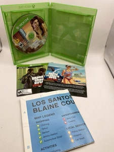 Grand Theft Auto 5 GTA V Premium Online Edition (Microsoft Xbox One 2019) W/ Map - Picture 1 of 6