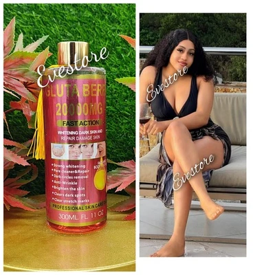 Gluta Berry Skin Correcting Brightening Body Oil SPF 45. 300ml.  - Image 1 of 2