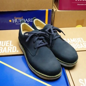 Zapato para caminar informal gratuito Samuel Hubbard Hubbard 9,5 W para hombre cuero nobuck azul marino - Imagen 1 de 9