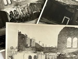 WW2 Southampton Docks SR Store Department, 1940 Air Raid. 3x Vintage Photographs - Picture 1 of 7