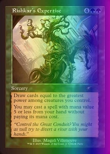 MTG Rishkar's Expertise (1/1) Wizards Play Network 2025 NM FOIL - Picture 1 of 1