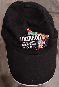 IDITAROD Hat Strapback Cap Mens Black 2005 The Last Great Race Dog Racing Alaska - Picture 1 of 5