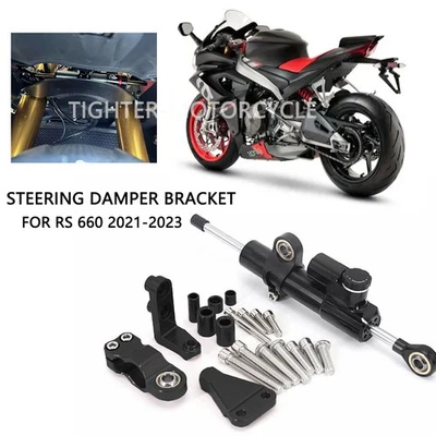 Kit de soporte de montaje amortiguador de dirección estabilizador para Aprilia RS 660 RS660 2021-2023 Foto 1 de 4