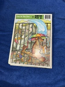 FUN AT THE ZOO - 11x8 Frame-Tray Puzzle - by Whitman Western Publishing (HOME21) - Picture 1 of 1