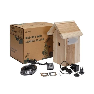 Smart Birdhouse con Cámara - 1440p HD WiFi Exterior Bird Box | Caja de Anidación para... Foto 1 de 4