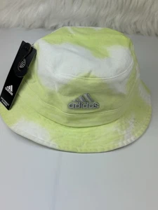 Cappello unisex adulto adidas verde e bianco colorwash secchiello taglia unica nuovo - Foto 1 di 5