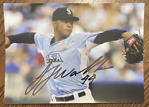 Taijuan Walker SIGNED 2012 Futures All-Star Game 5x7 photo- NEW YORK METS