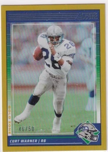 Panini NFL 2024 Score Football No. 260 Curt Warner Gold Zone Prizm 46/50 - Bild 1 von 2