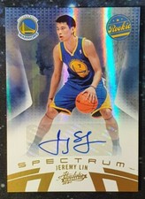 2010-11 Jeremy Lin Spectrum Absolute Memorabilia #136 RC Auto 74/199 Warriors