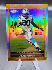2003 Topps Draft Picks & Prospects Chrome Gold Refractor Julius Peppers #75
