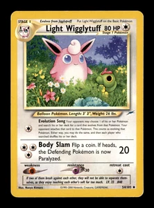 Light Wigglytuff 54/105 - Neo Destiny - Pokemon Trading Card Game - Picture 1 of 2
