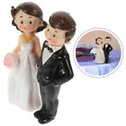 Wedding Cupcake Topper Bride & Groom Figurines Resin Cake Decorations