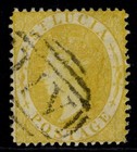 ST. LUCIA QV SG16, 4d yellow, FINE USED. Cat £24.