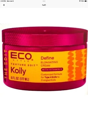 ECO TEXTURE EDIT KOILY DEFINE ELONGATING CREAM - 6oz - Image 1 of 2