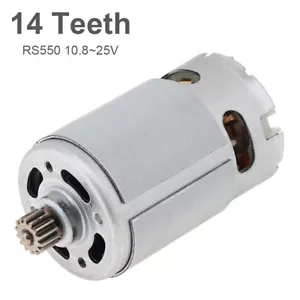 1x RS550 DC Motor 9,5 mm 14 Zähne High Speed Micro Motor für elektrische Säge/Bohrer - Bild 1 von 12