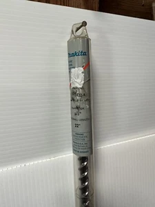 Makita 5/8′′ x 22′′ Spline Bit 4-Schneider Hartmetallspitze 711432-A Spline Rotary Bit - Bild 1 von 3