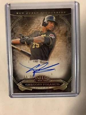 2015 Topps Tier One New Guard Autographs #NGA-GP Gregory Polanco Auto Card - Image 1 of 2