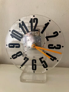 TECTA Design Bremen Acrylglas Tischuhr Design Rarität ca. 1968 1960/70er Jahre - Bild 1 von 12