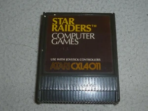 ATARI VIDEO GAME CARTRIDGE ONLY STAR RAIDERS COMPUTER VINTAGE CXL4011 WARNER  - Picture 1 of 3