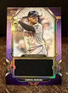 2024 Topps Triple Thread Gabriel Moreno Relic Jumbo Purple /36 Diamondbacks - Picture 1 of 2