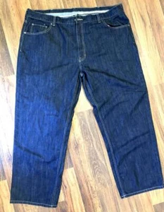 Mens JEANS 48/30 Relaxed Fit Claiborne Dark Blue New NWOT - Picture 1 of 6