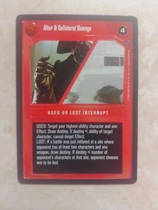 Alter & Collateral Damage - Star Wars CCG card (Decipher) - Picture 1 of 2