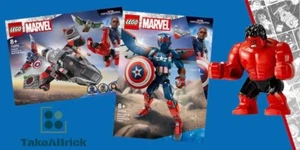 LEGO Marvel 76292 76296 Captain America vs. Red Hulk Battle & Figure BRAND NEW - Picture 1 of 10