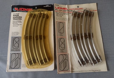 Lionel Four Curved Tracks 027 Gauge 9 1/2 in Sections - 6-0512 - Two Packs - NOS - Image 1 of 4