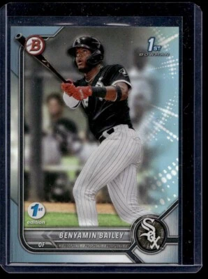 2022 Bowman 1st Edition Sky Blue Benyamin Bailey #BPPF-8 - Image 1 of 2