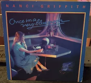 Nanci Griffith Once In A Very Blue Moon LP Original 1984 Philo Pressing + Insert - Picture 1 of 3