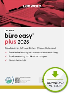 Lexware Büro Easy Plus 2025, ESD Software-Download, 1-Jahr Aktualitäts-Service - Bild 1 von 1